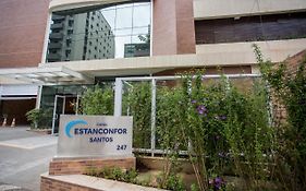 Estanconfor Santos Vista Mar 4 AC Garagem sacada fechada